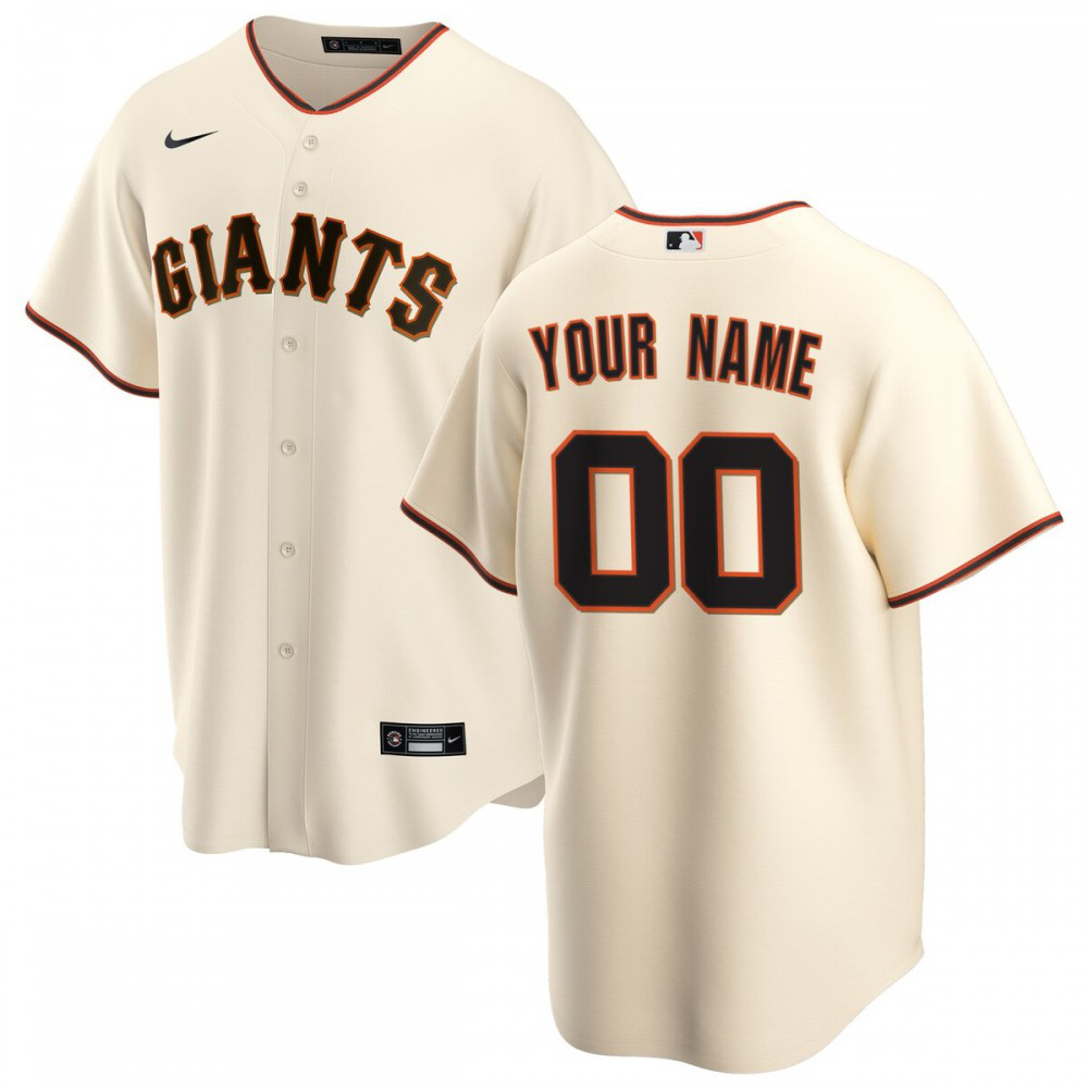 San Francisco Giants Youth Home Replica Custom Jersey - Cream-Pro Kit Vault | Brand New 26/27 Sports Jerseys